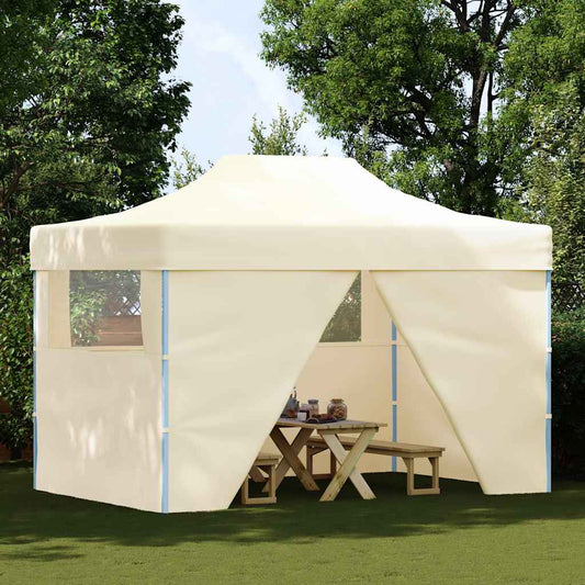 Tenda dobrável profissional festas 4 paredes 3x4m aço cor creme