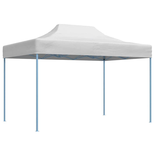 Tenda dobrável profissional para festas 280x410x315 cm aço branco