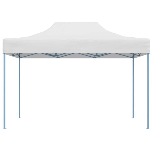 Tenda dobrável profissional para festas 280x410x315 cm aço branco