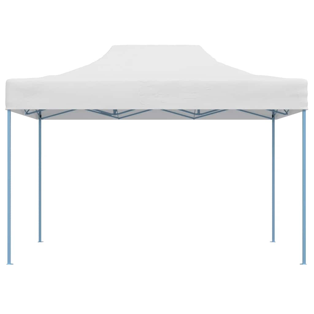 Tenda dobrável profissional para festas 280x410x315 cm aço branco