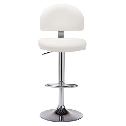 Bancos de bar 2 pcs couro artificial branco