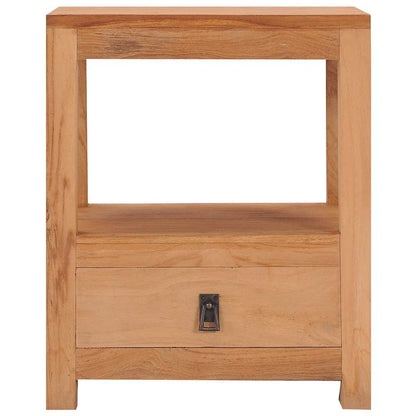 Mesa de cabeceira 40x30x50 cm madeira de teca maciça