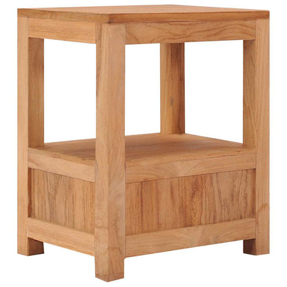 Mesa de cabeceira 40x30x50 cm madeira de teca maciça