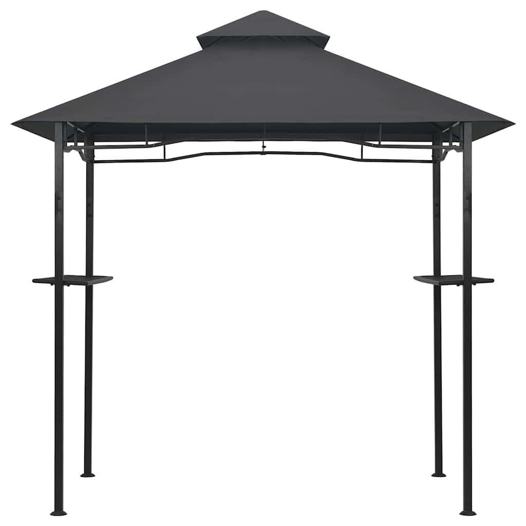 Gazebo de churrasco 240x150x255 cm aço antracite