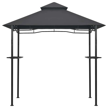 Gazebo de churrasco 240x150x255 cm aço antracite