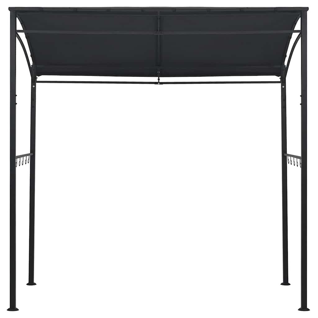 Gazebo de churrasco 215x150x220 cm aço antracite