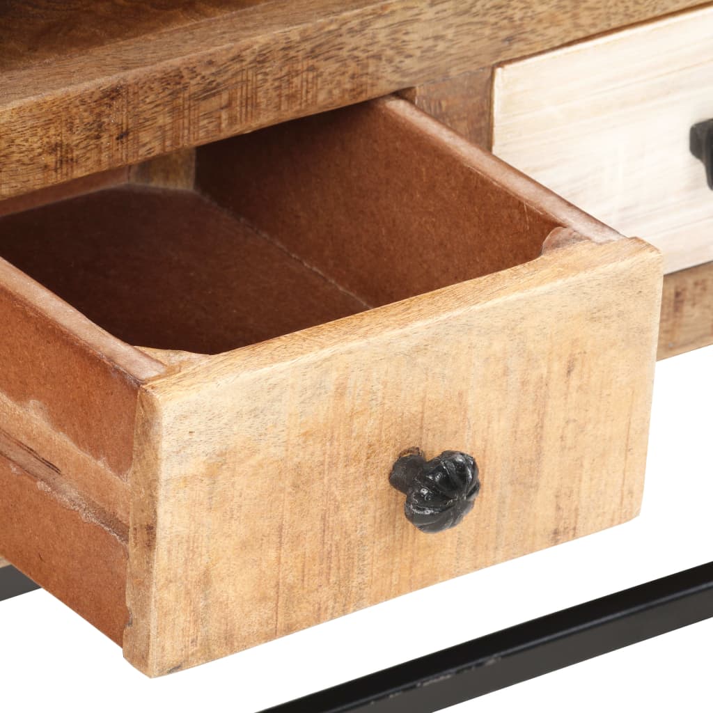 Móvel de TV de madeira recuperada maciça