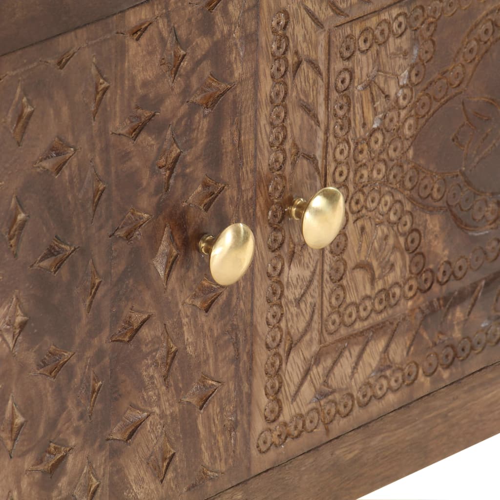 Móvel de TV de madeira de mangueira maciça