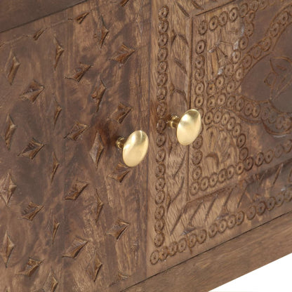 Móvel de TV de madeira de mangueira maciça