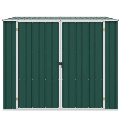 Abrigo de jardim 195x198x159 cm aço galvanizado verde