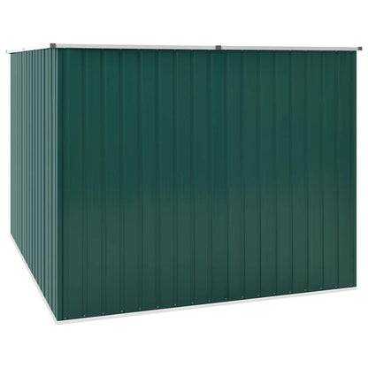 Abrigo de jardim 195x198x159 cm aço galvanizado verde