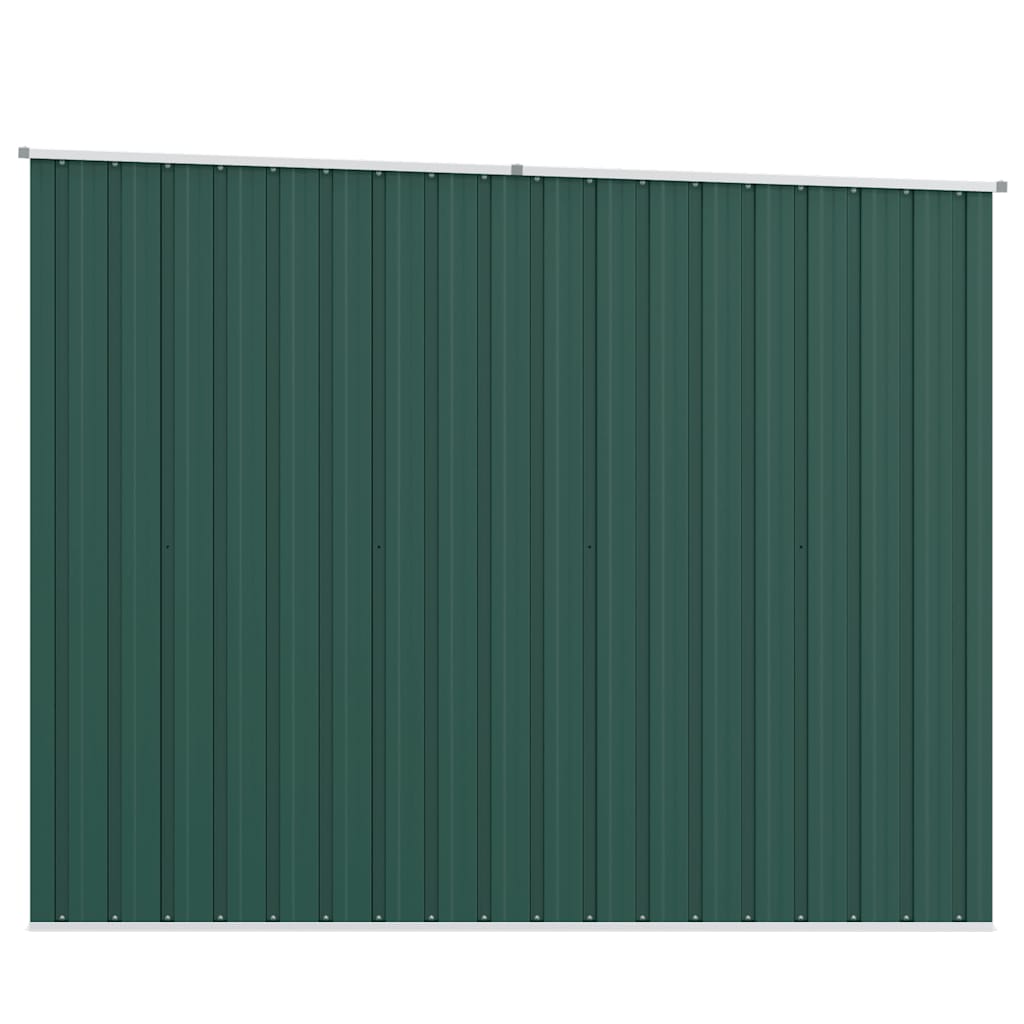 Abrigo de jardim 195x198x159 cm aço galvanizado verde