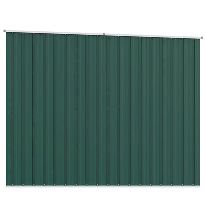 Abrigo de jardim 195x198x159 cm aço galvanizado verde