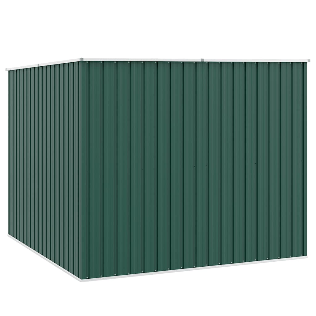 Abrigo de jardim 195x198x159 cm aço galvanizado verde