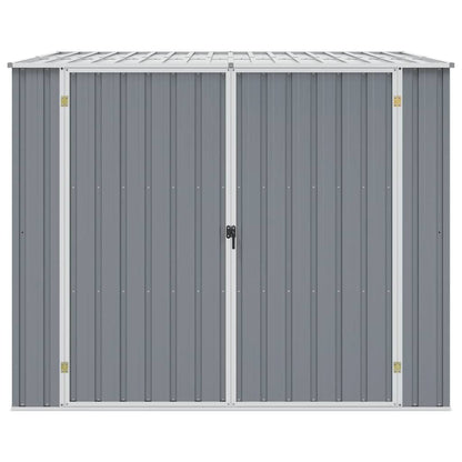 Abrigo de jardim 195x198x159 cm aço galvanizado cinzento