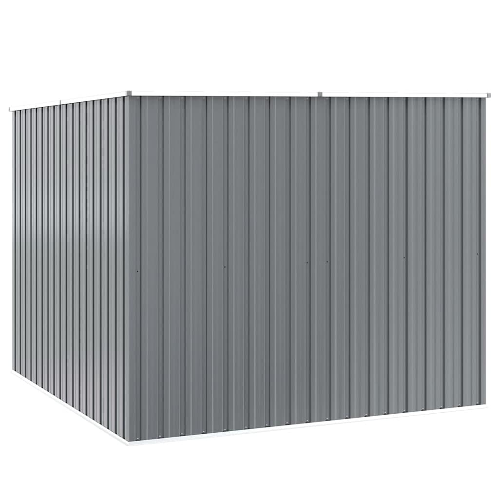 Abrigo de jardim 195x198x159 cm aço galvanizado cinzento