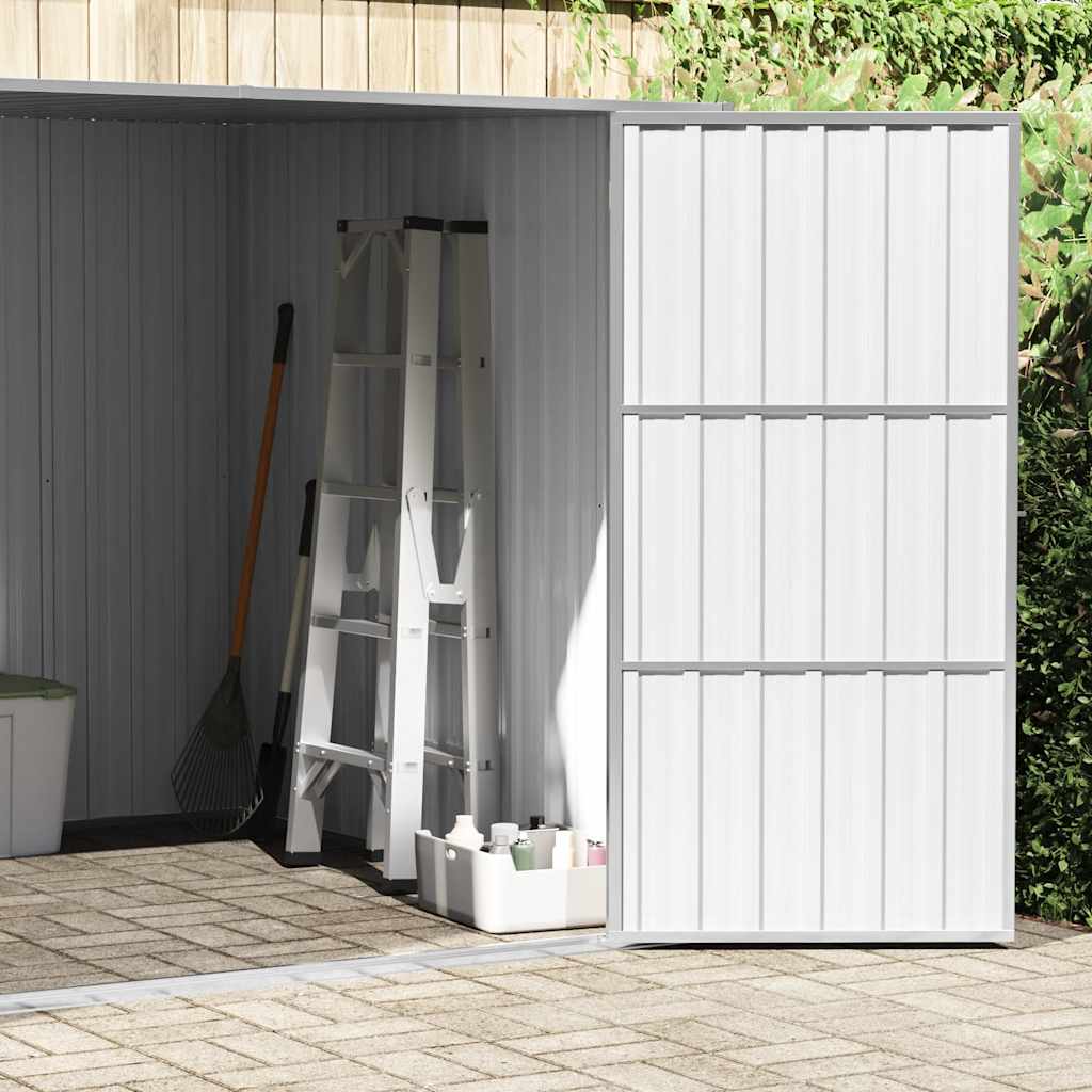 Abrigo de jardim 195x198x159 cm aço galvanizado antracite