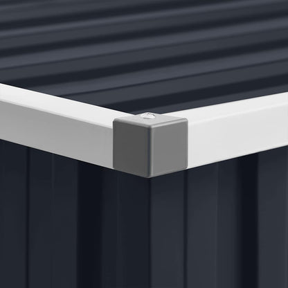Abrigo de jardim 195x198x159 cm aço galvanizado antracite