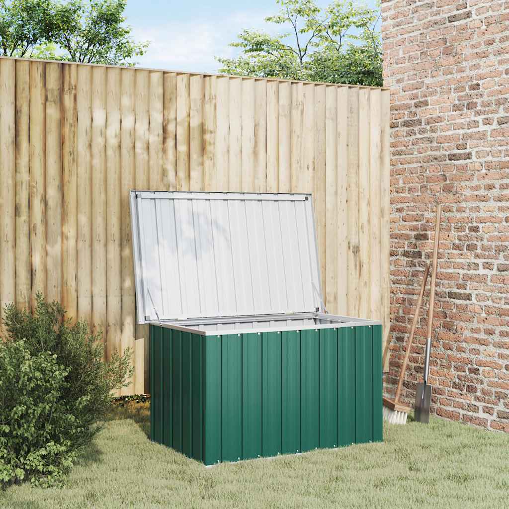 Caixa de armazenamento para jardim verde 109x67x65 cm