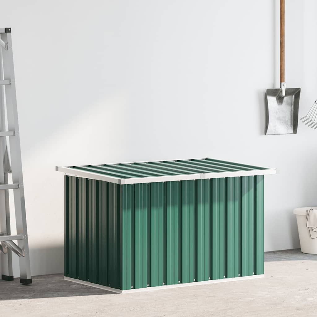 Caixa de armazenamento para jardim verde 109x67x65 cm
