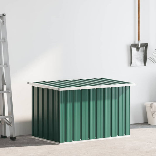 Caixa de armazenamento para jardim verde 109x67x65 cm