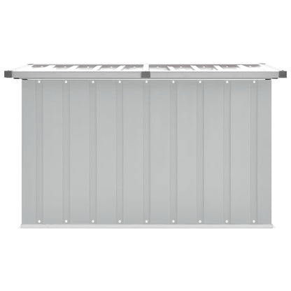 Caixa de arrumação para jardim 109x67x65 cm cinzento
