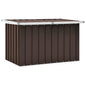 Caixa de armazenamento de jardim marrom 109x67x65 cm
