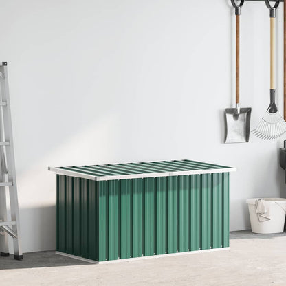 Caixa de armazenamento para jardim verde 129x67x65 cm