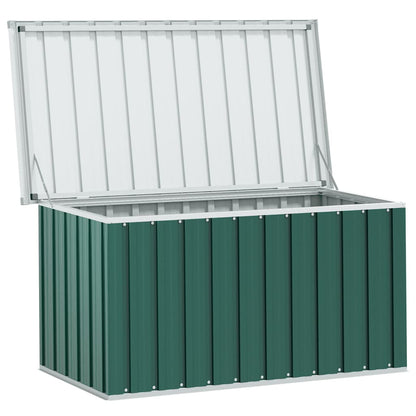 Caixa de armazenamento para jardim verde 129x67x65 cm