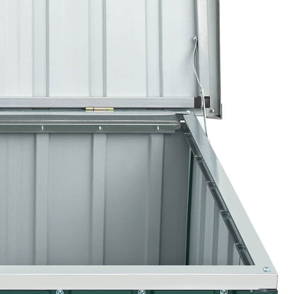 Caixa de armazenamento para jardim verde 129x67x65 cm