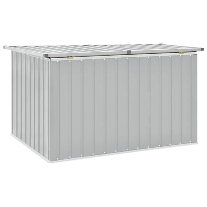 Caixa de arrumação para jardim 149x99x93 cm cinzento