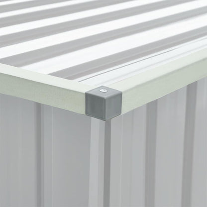 Caixa de arrumação para jardim 171x99x93 cm cinzento