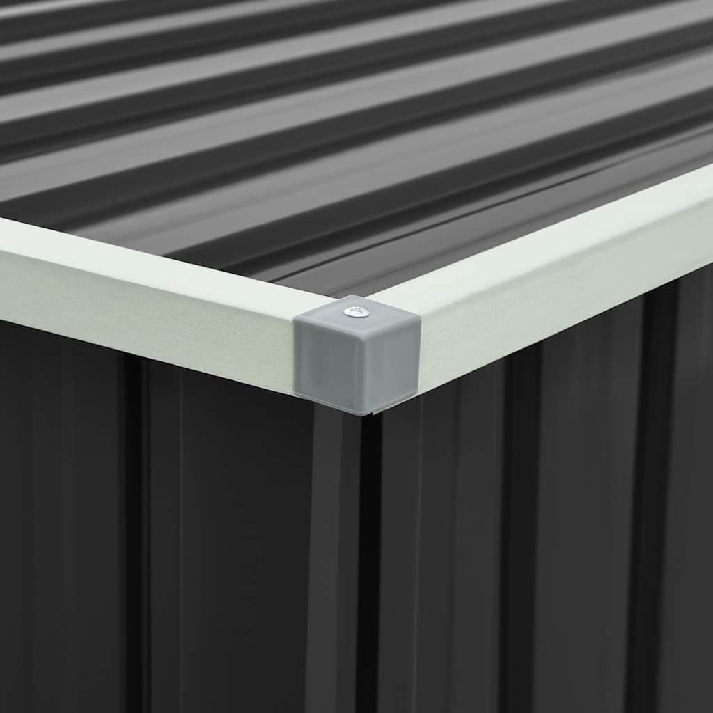 Caixa de arrumação para jardim 171x99x93 cm antracite