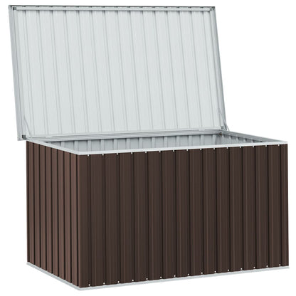 Caixa de arrumação para jardim 171x99x93 cm castanho