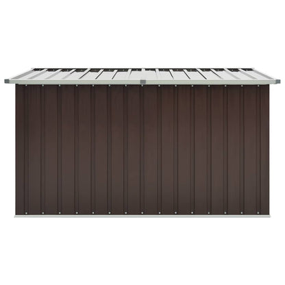 Caixa de arrumação para jardim 171x99x93 cm castanho