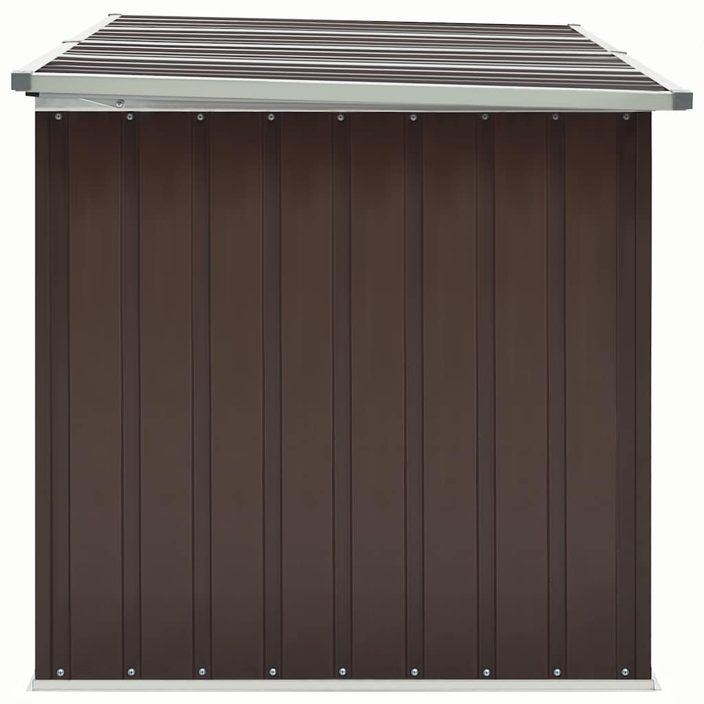 Caixa de arrumação para jardim 171x99x93 cm castanho