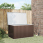 Caixa de arrumação para jardim 171x99x93 cm castanho