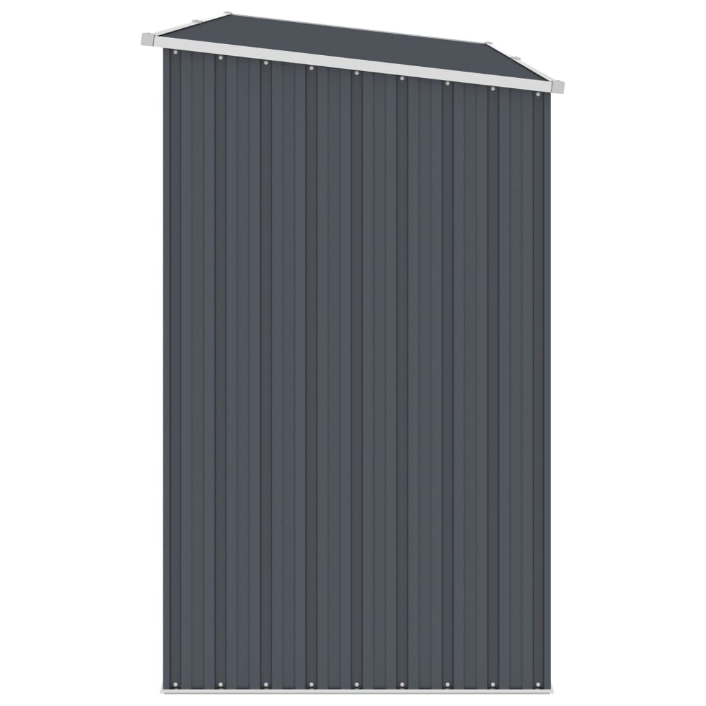 Abrigo de lenha jardim 245x98x159cm aço galvanizado antracite