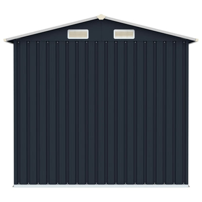 Abrigo de jardim 205x129x183 cm aço galvanizado antracite