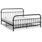 Estrutura de cama em metal 180x200 cm preto