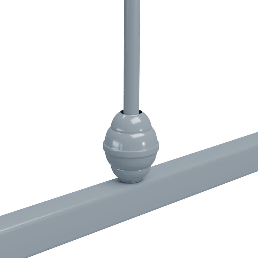 Estrutura de cama 120x200 cm metal cinzento