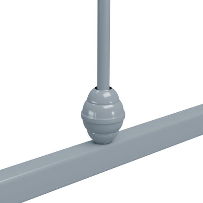 Estrutura de cama 120x200 cm metal cinzento