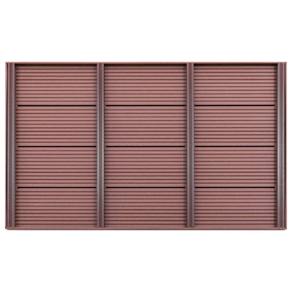 Estrado para chuveiro solar 101x63x5,5 cm WPC castanho