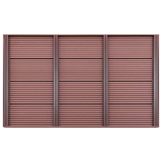 Estrado para chuveiro solar 101x63x5,5 cm WPC castanho