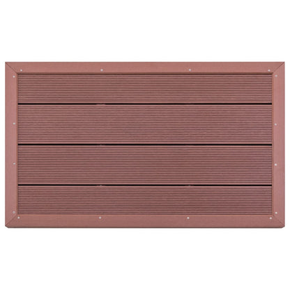 Estrado para chuveiro solar 101x63x5,5 cm WPC castanho