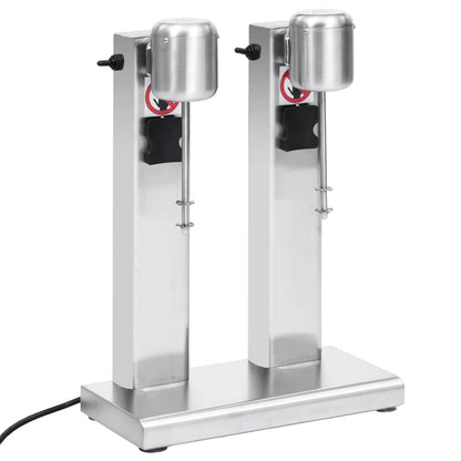 Misturador para batidos com copos duplos aço inoxidável 2 L