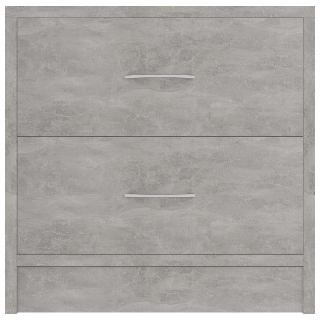 Mesas de cabeceira 2 pcs derivados de madeira cinzento cimento