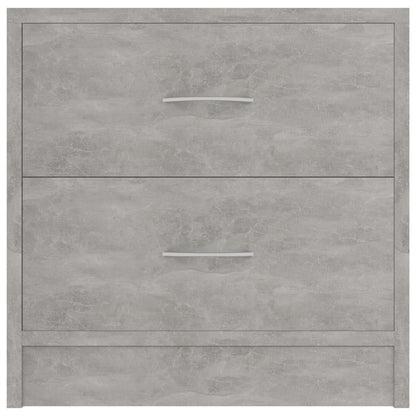 Mesas de cabeceira 2 pcs derivados de madeira cinzento cimento