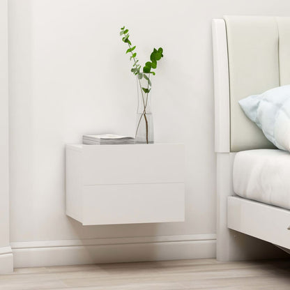 Mesas de cabeceira 2 pcs 40x30x30 cm derivados madeira branco