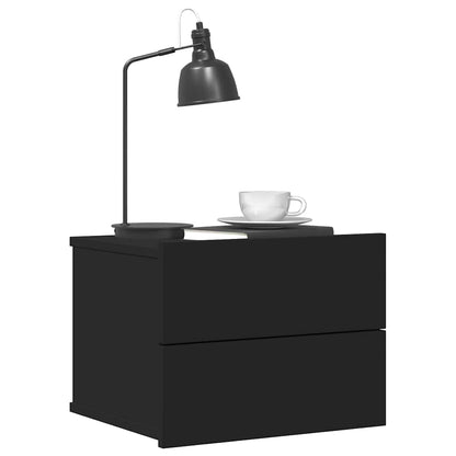 Mesa de cabeceira 40x30x30 cm derivados de madeira preto